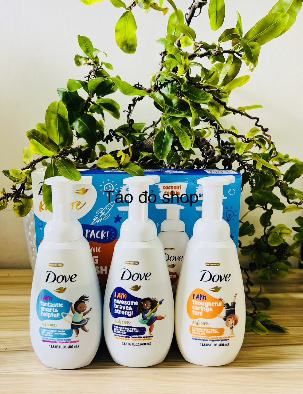 Sữa tắm tạo bọt dành cho bé dove kids care 400ml- usa