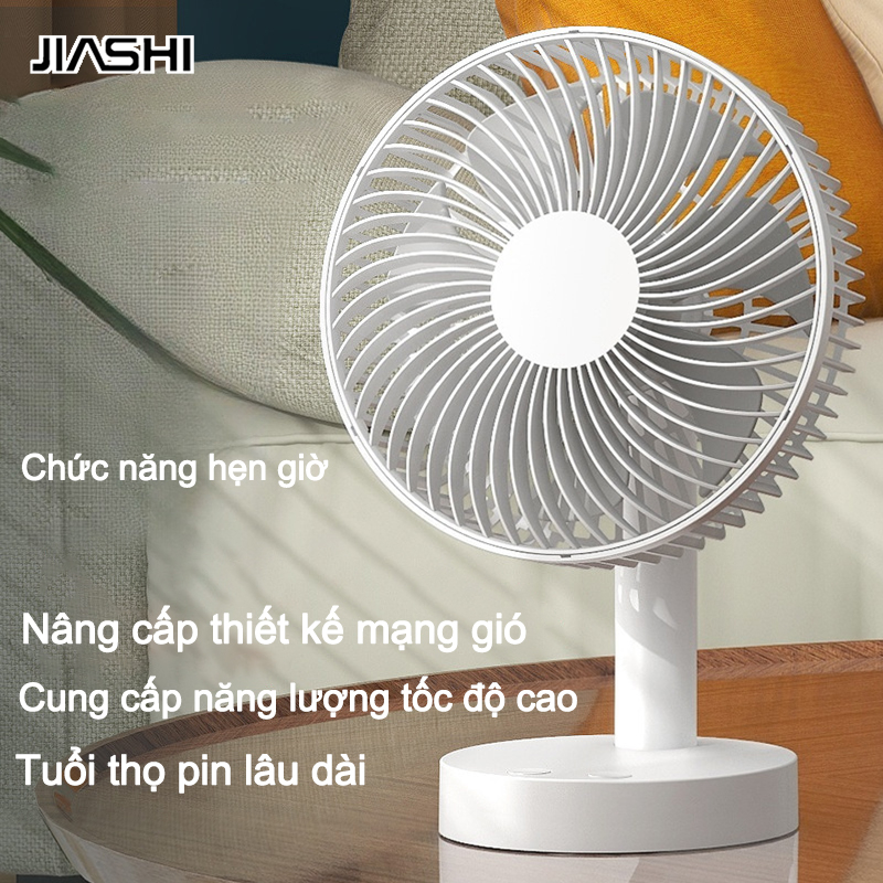JIASHI đã sẵn sàng để giao hàng!Quạt sạc USB giường ký túc xá sinh viên im lặng Quạt kẹp nhỏ để bàn văn phòng máy tính gió lớn