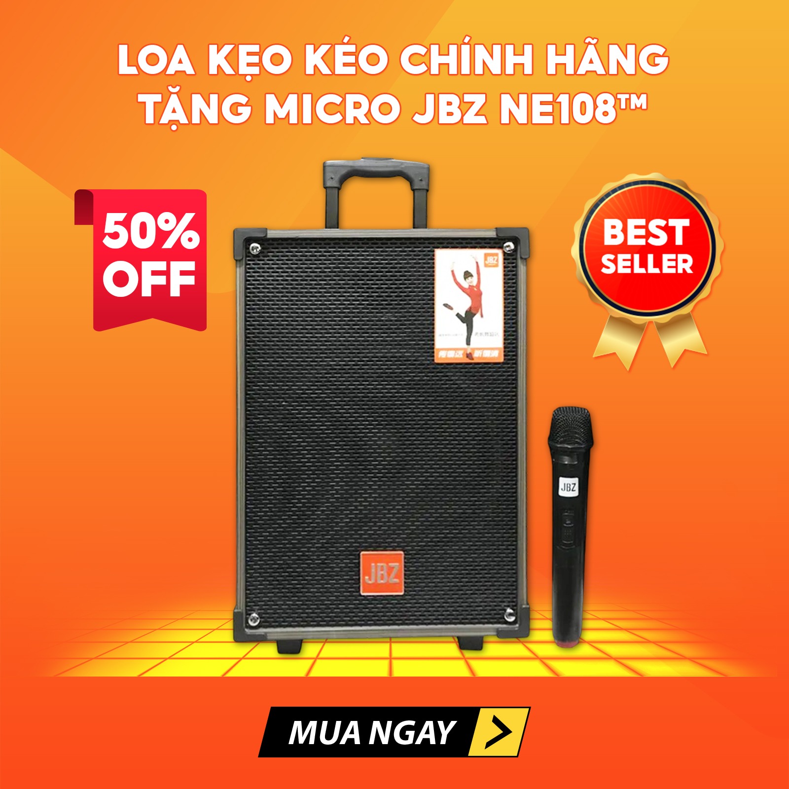 Mua Loa Kéo Công Suất Lớn, Xem Ngay Loa Kéo Jbz NE-108 Kèm Mic Bluetooth Chất Lượng, Âm Bass Treble Cực Lớn Hát Karaoke, Nghe Nhạc Hay, Kiểu Dáng Đẹp, Có Bánh Xe Dễ Dàng Di Chuyển, Phù Hợp Karaoke Gia Đình, Ngoài Trời, Du Lịch, BH 1 Năm.