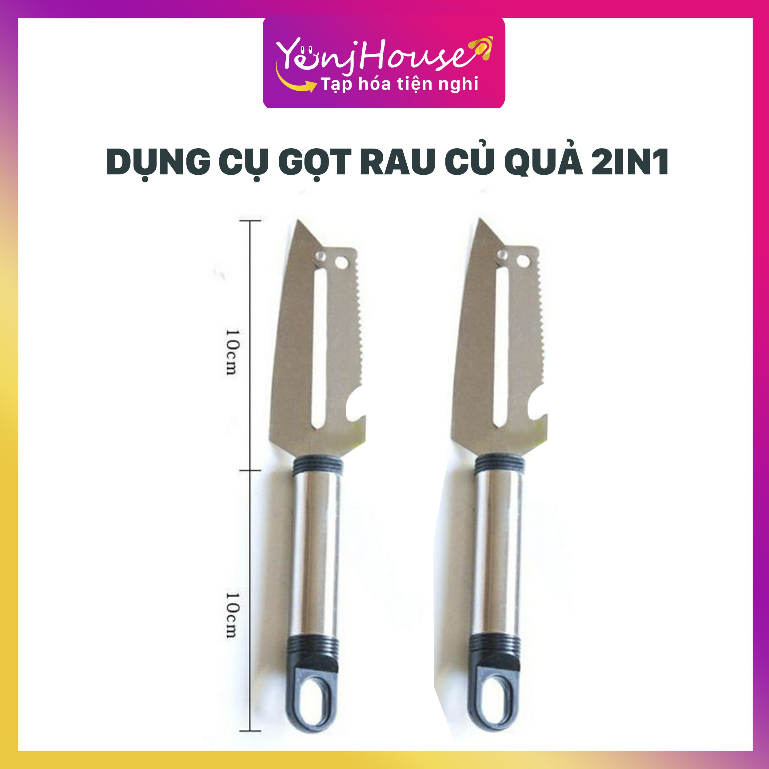 Dụng cụ gọt rau củ quả 2in1 - yenjhouse