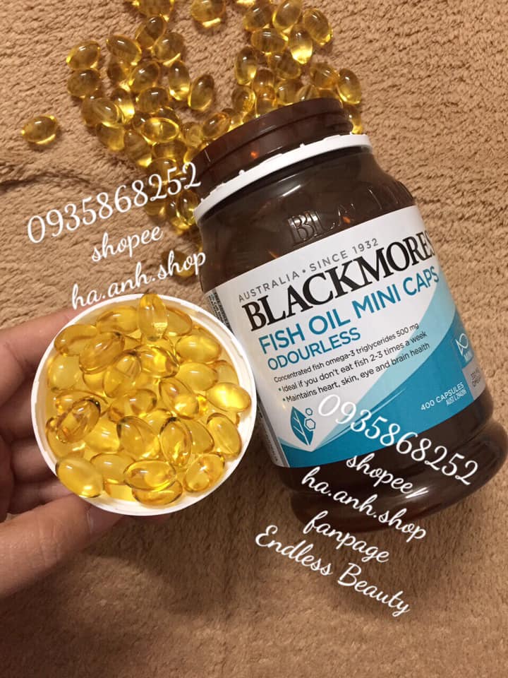 Blackmores Fish Oil 1000mg 400 viên mini cap