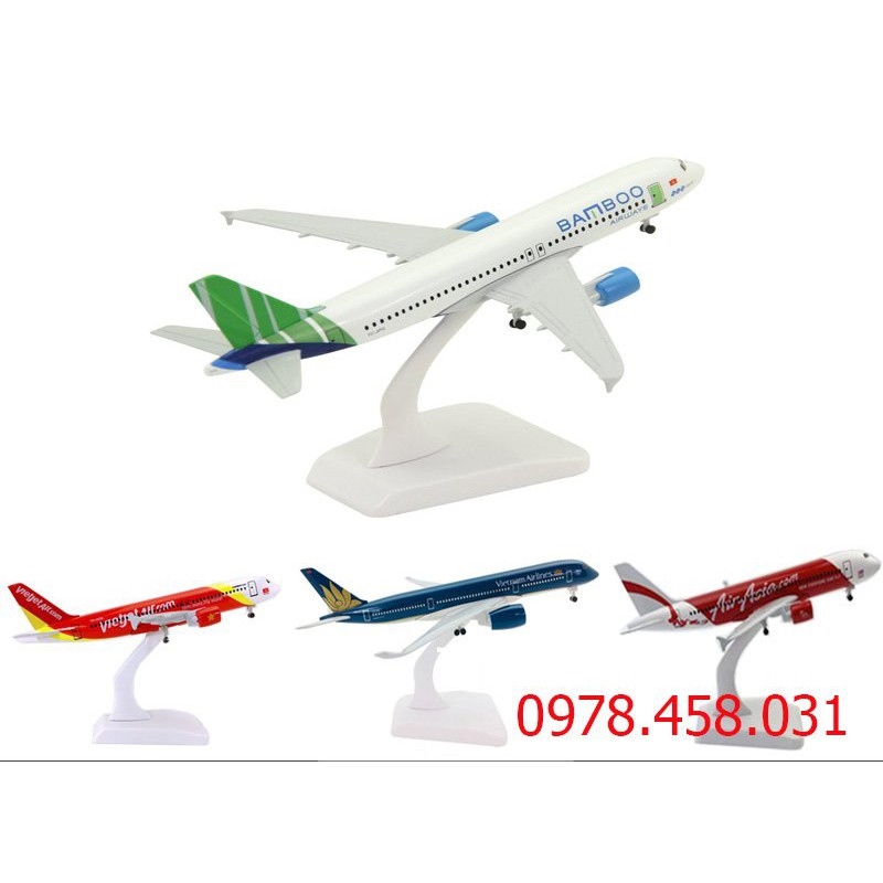 Mô hình máy bay Bamboo Airways 20cm