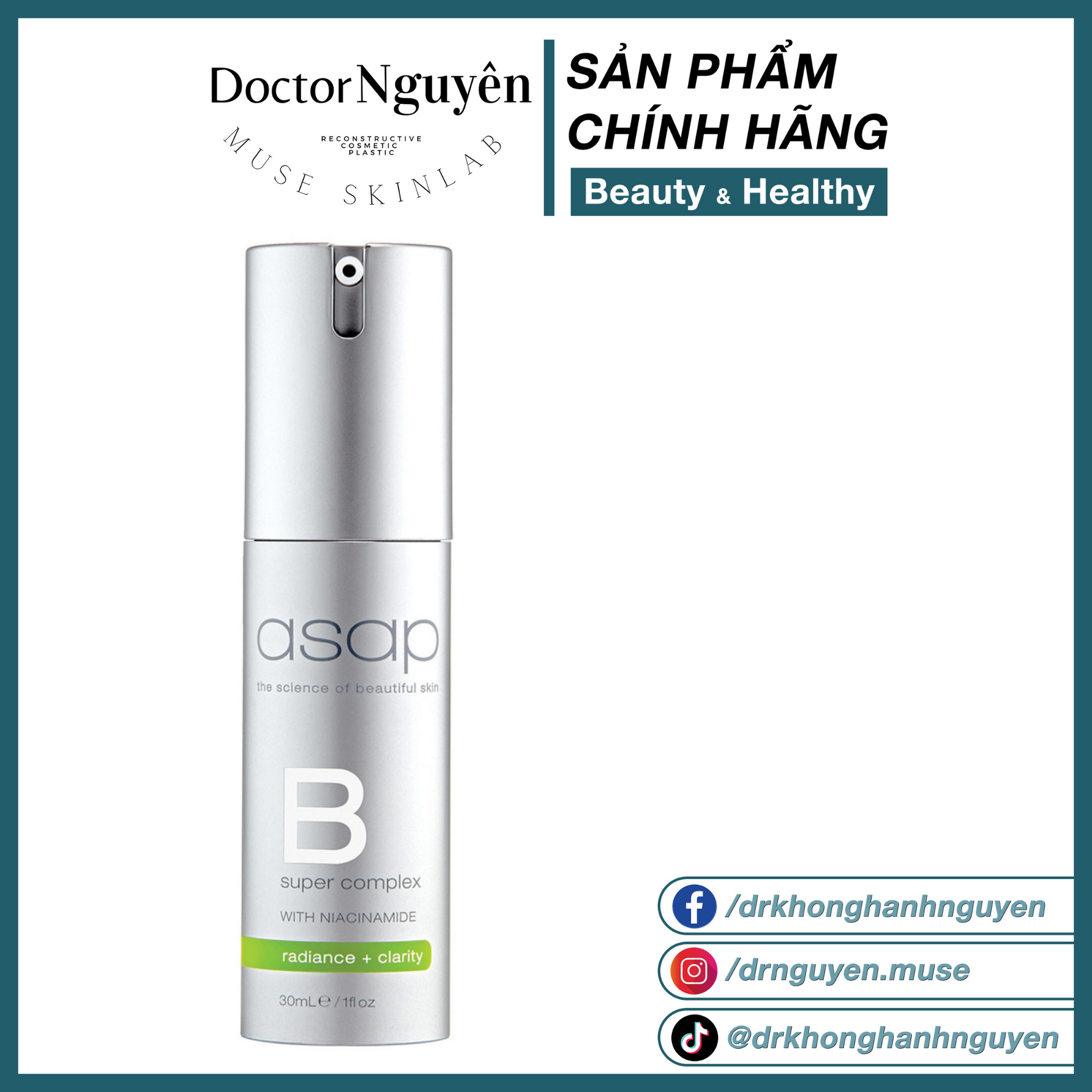 Tinh chất cấp ẩm chống lão hóa asap super b complex