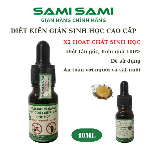 Thuốc diệt kiến tận gốc SAMI SAMI cao cấp, thuốc diệt kiến gián sinh học thế hệ mới, diệt kiến gián tận gốc mạnh hơn với gấp đôi hoạt chất sinh học SAMI SAMI STORE