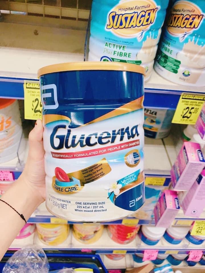 Sữa tiểu đường glucena của úc lon 850g