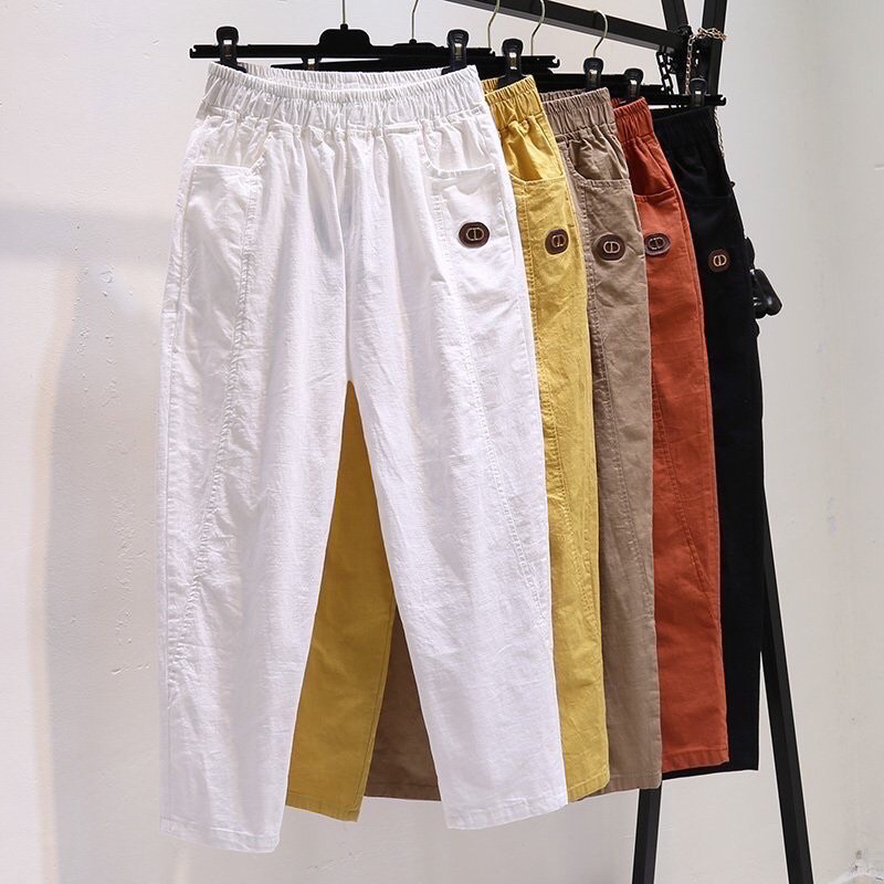 Quần baggy đũi, quần baggy nữ lưng thun bigsize phù hợp cho mọi lứa tuổi