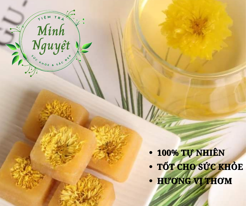 Trà thanh nhiệt hoa cúc đường phèn loại đặc biệt . có quà tặng kèm