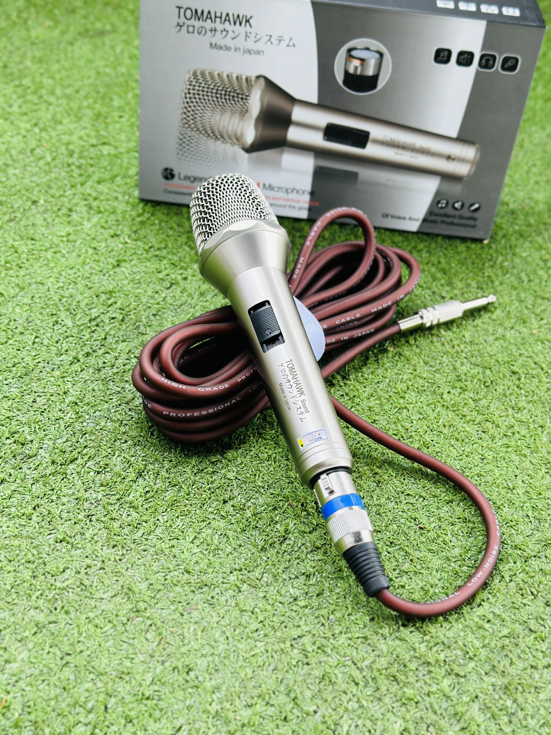 Micro có dây karaoke tomahawk plus 2024 - mic hàng nhật bãi xịn - thiết kế sang trọng - dây 5m chống hú rít tốt