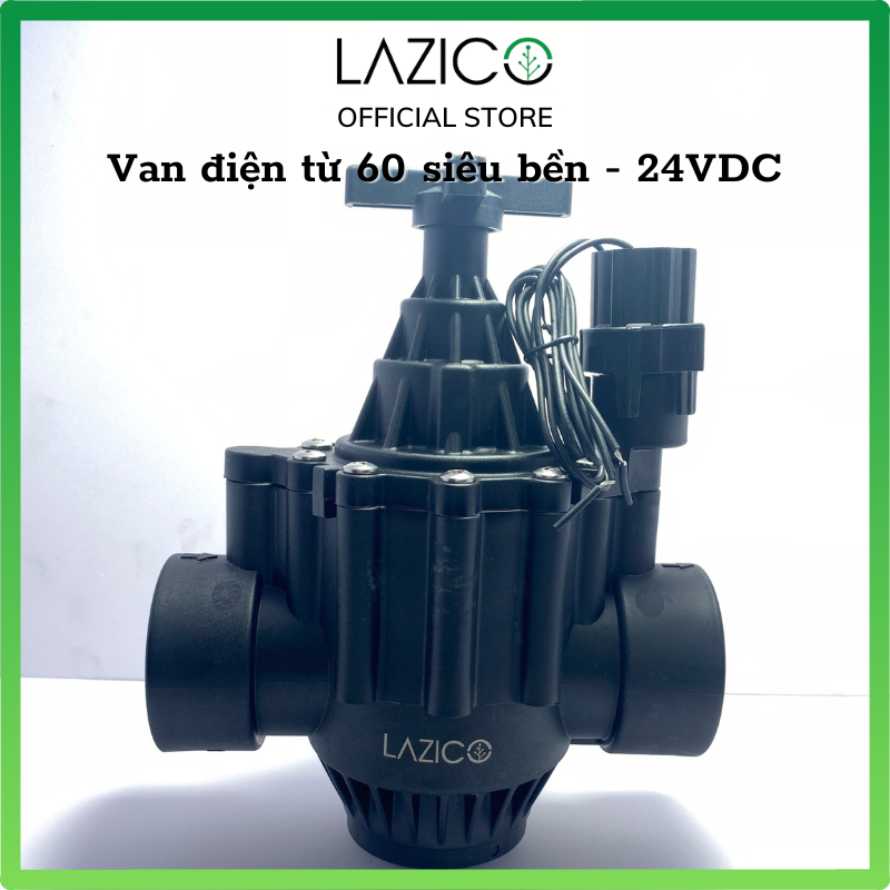 Van nước điện từ phi 60 24vdc siêu bền, chính hãng LAZICO