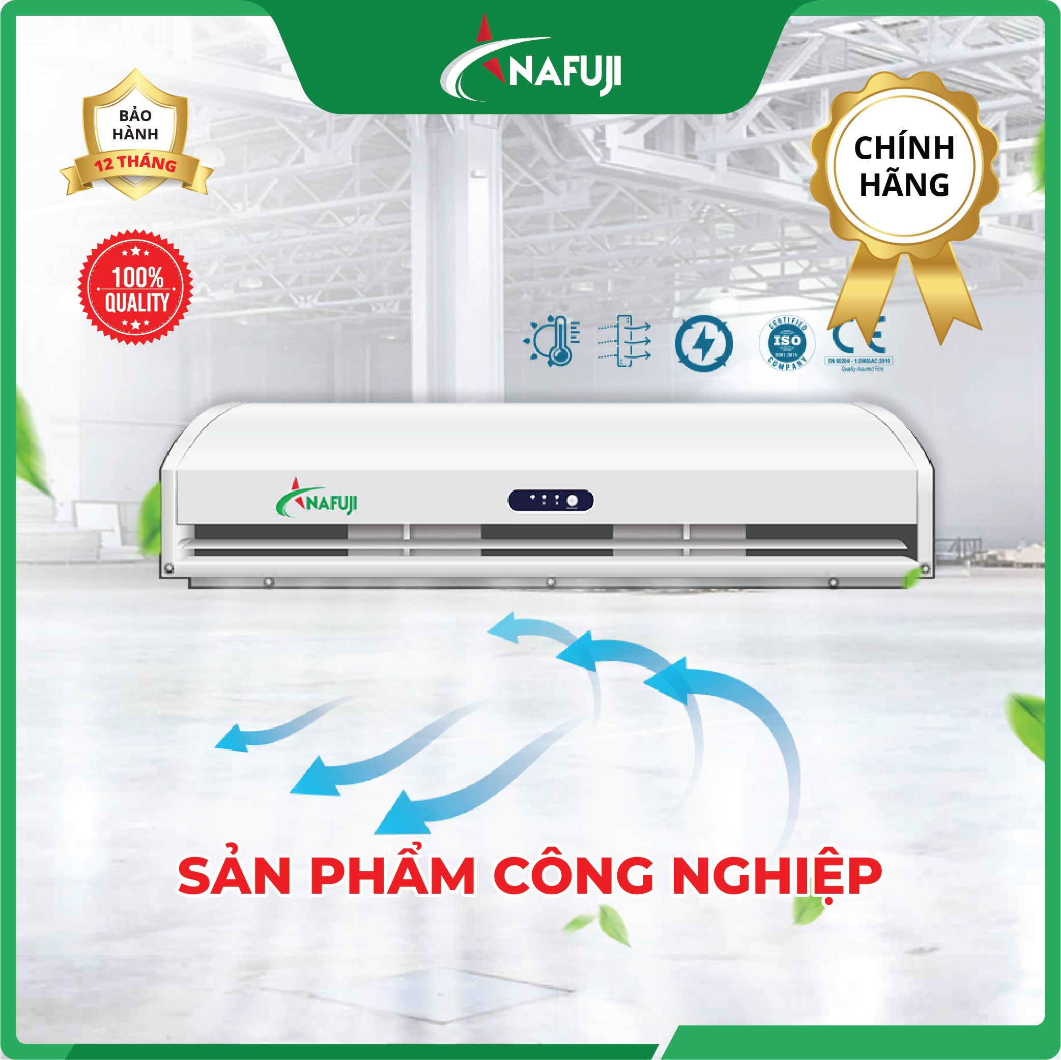 Quạt chắn gió công nghiệp Nafuji FJ5515DY