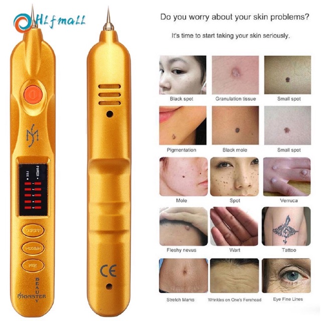 Máy plasma nhấn mí đốt mụn ruồi mụn thịt tàn nhang nám - bh 6 tháng