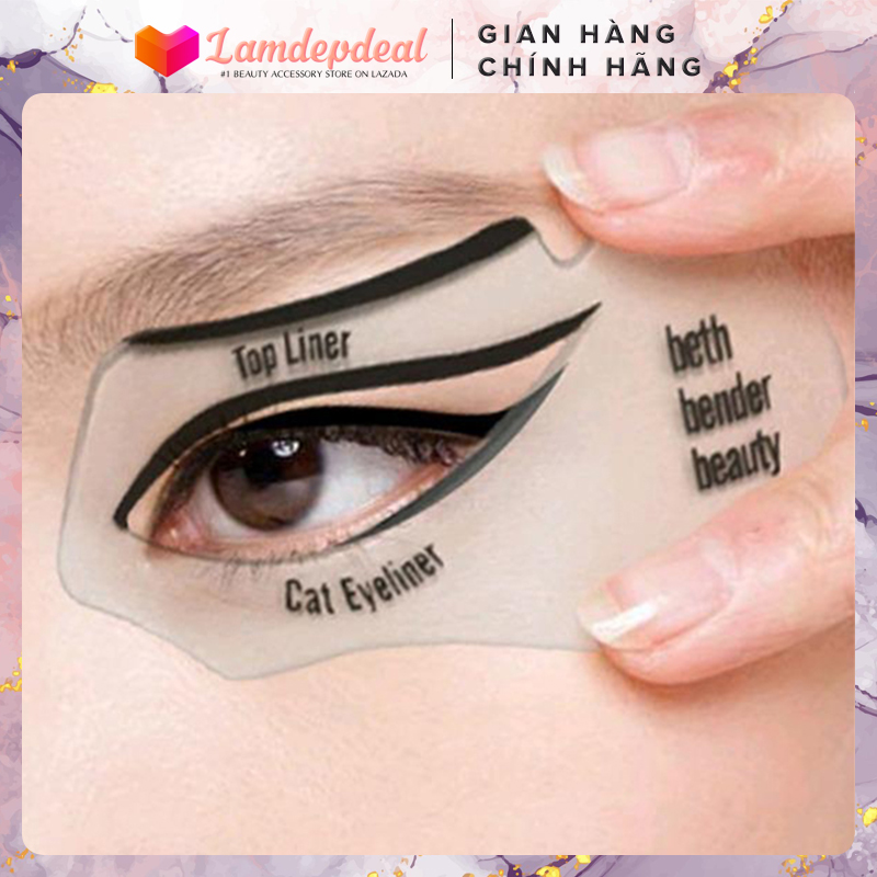 Bộ 2 khuôn kẻ mắt EYELINER - SMOKED EYE - CAT EYE Made in USA - Lamdepdeal