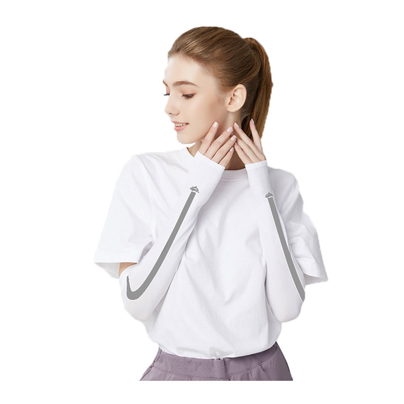 Găng Tay Chống Nắng Hàn Quốc Kiểu Ống Xỏ Tay Hở Ngón Chất Vải Mềm Mại Thoáng Mát, Ống Tay Chống Nắng Nam Nữ BO29 - 4