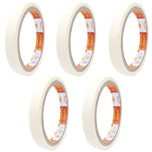 Bộ 5 băng keo giấy song lan 12x25y