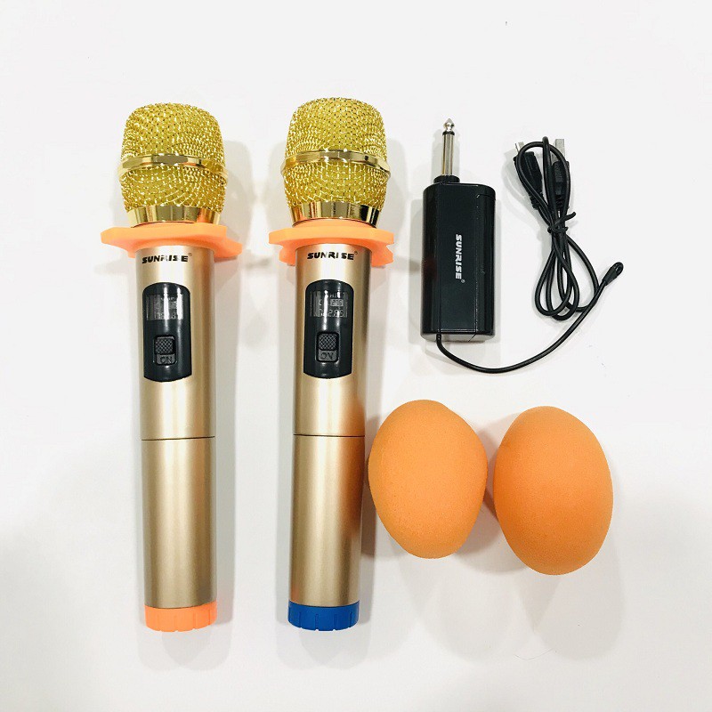[HCM]Bộ Micro Karaoke Đa Năng SHURE SM-2.2 Cao Cấp Đa Năng Oris Sunrise Sm2.2 Mic Hát Cực Nhẹ Micro Không Dây Cho Loa Kéo Chất Lượng Hút Âm Rất Cao Micro Tốt Chống Hú Cho Âm Thanh To Và Rõ Thiết Kế Nhỏ Gọn Hiện Đại