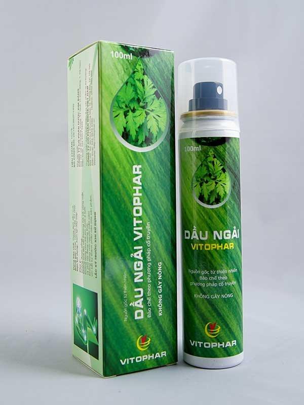 Tinh dầu ngải cứu vitophar hỗ trợ cương khớp chai 100ml