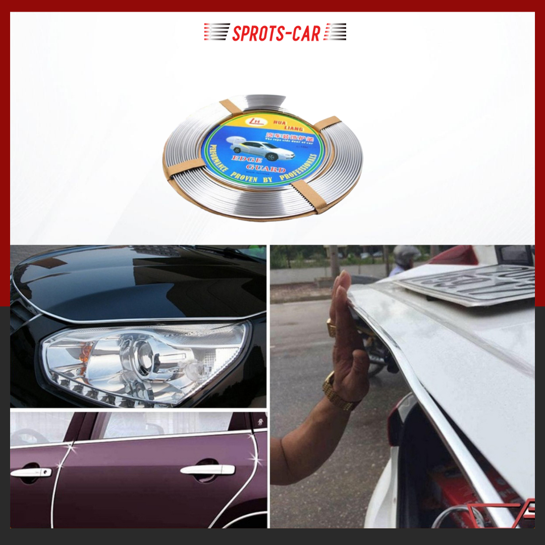 Nẹp viền cửa chữ u mạ crom trang trí và chống xước hoàn hảo Cuộn 13 M