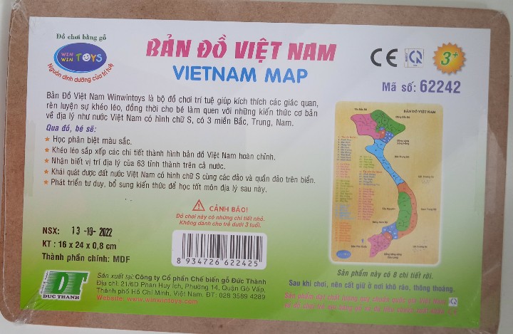 Đồ gỗ Bản đồ Việt Nam tranh ghép hình