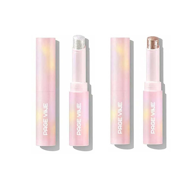Dau Dau 6 cây bút kẻ mắt và phấn mắt dạng thỏi Crystal Jelly Glaze, kèm cọ tán, dễ tán, lâu trôi, lấp lánh. - 2