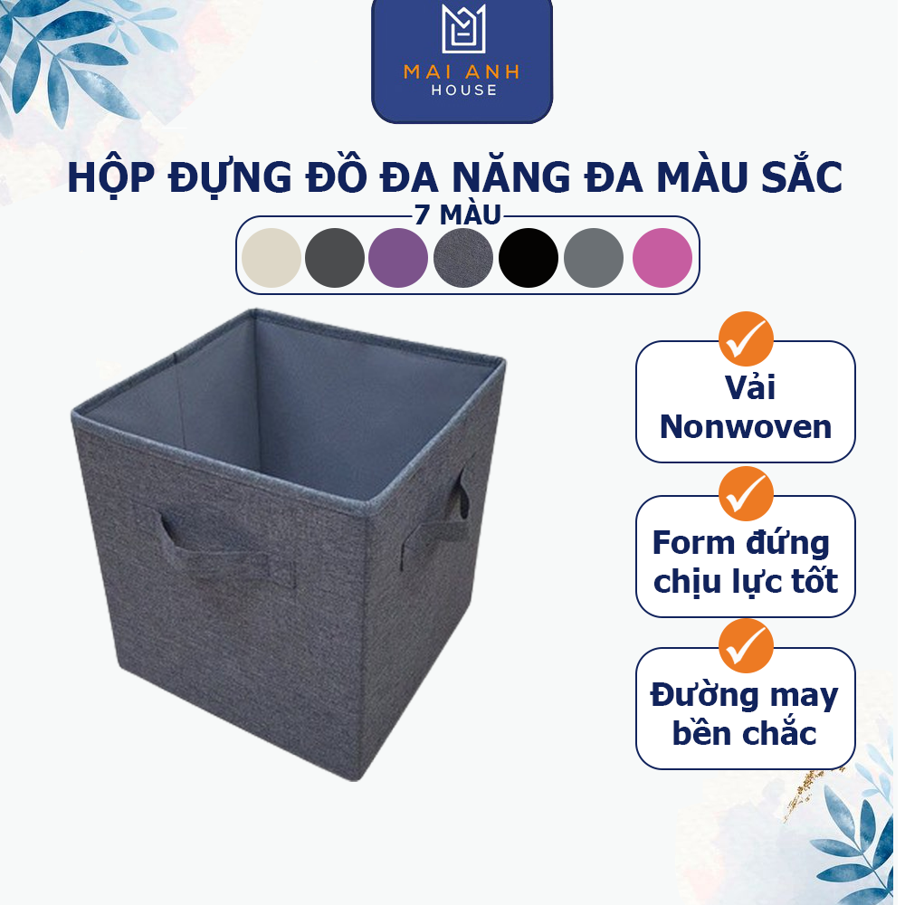 Hộp đựng đồ đa năng gấp gọn không nắp Mai Anh House MA17 ROYEXE