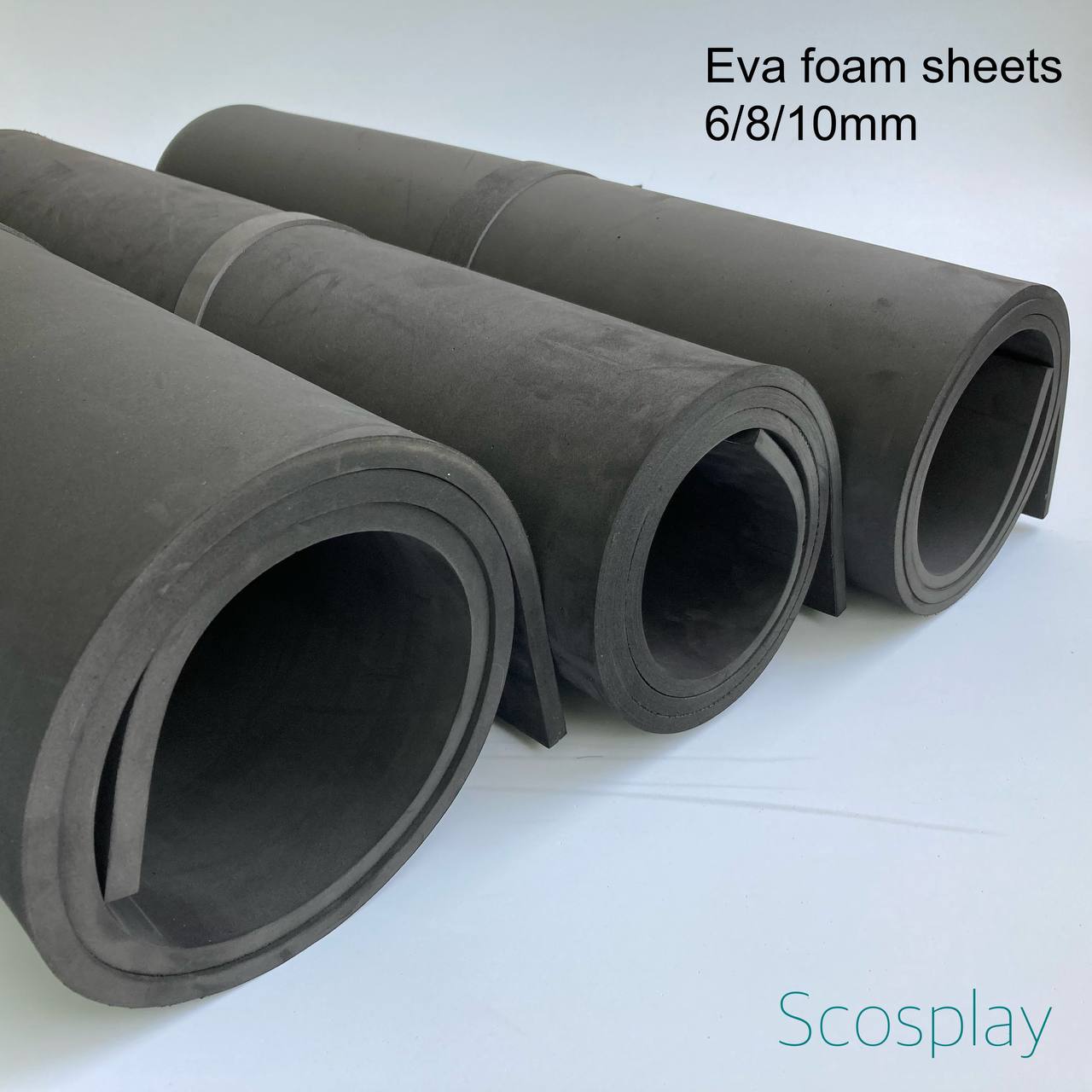 Eva foam 4mm/5mm/6mm/8mm/10mm màu đen làm thủ công, mô hình, handmade, diy