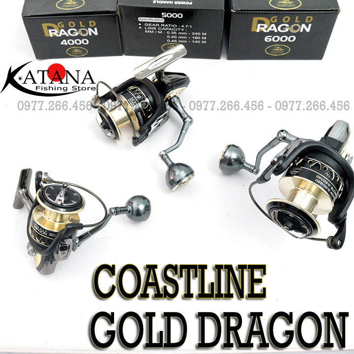 Máy câu coastline gold dragon - 4000/5000/6000