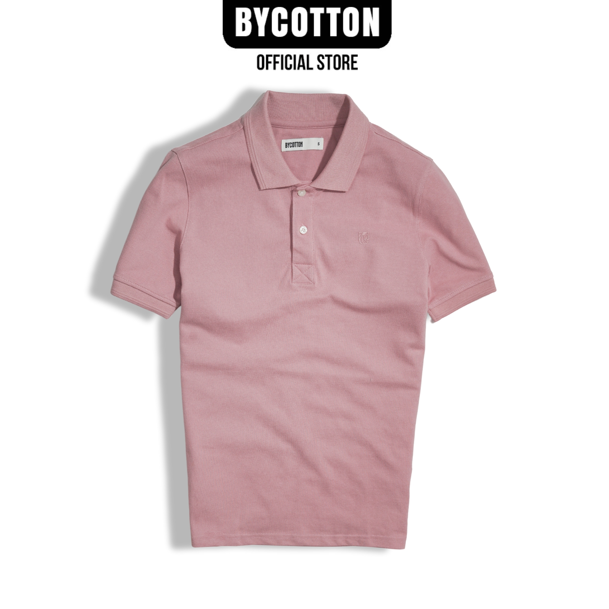 Áo thun nam cao cấp polo cổ bẻ tím nhạt premium light purple basic by cotton