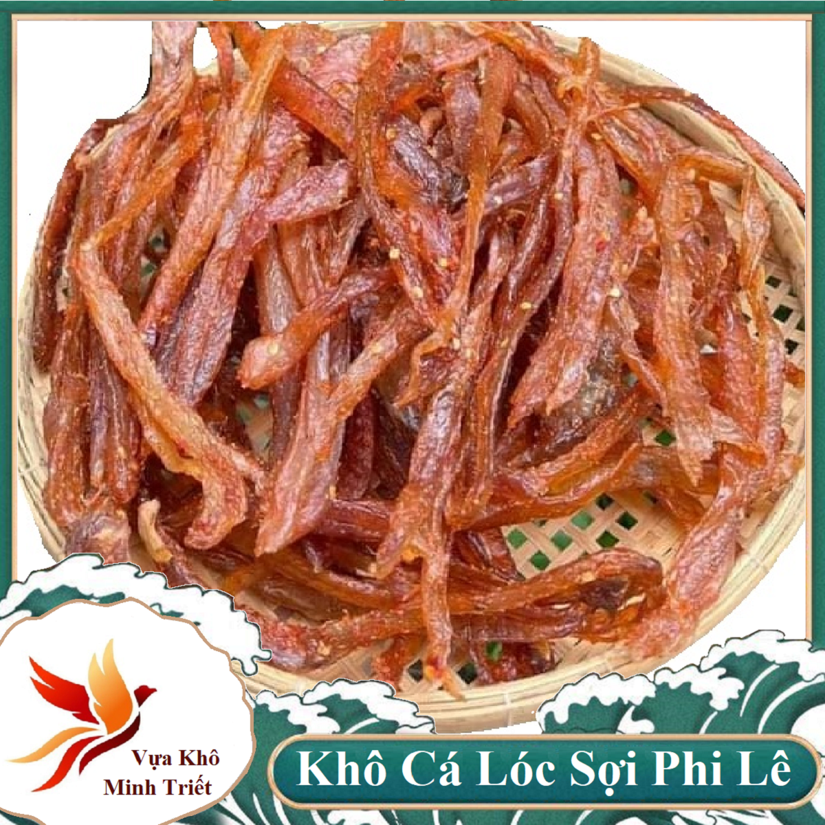 Khô cá lóc thái sợi- khô cá lóc xẻ sợi, phi lê không xương- vựa khô minh triết