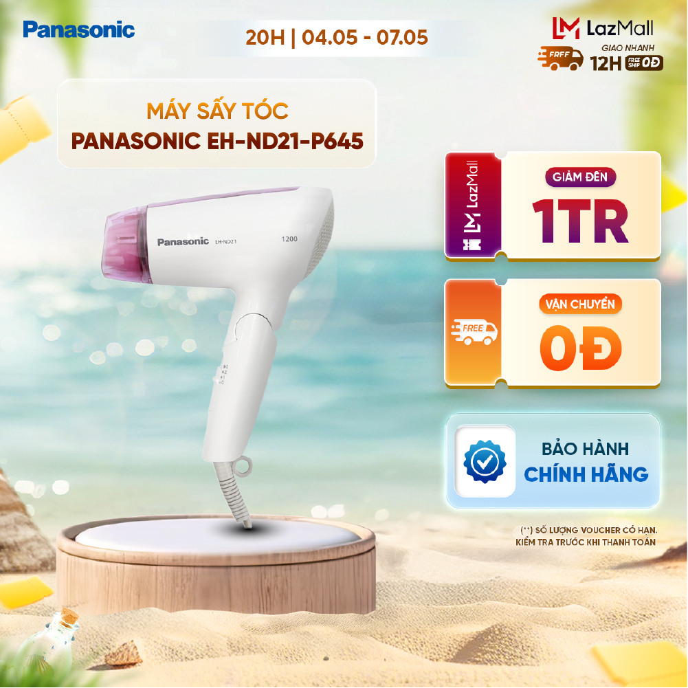 Máy Sấy Tóc Panasonic EH-ND21-P645 - Công suất 1200W - Bảo Hành Chính Hãng 12 tháng