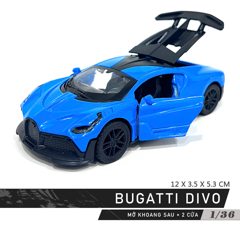 1:36 Scale Model Car Toy Bugatti Alloy Gift Toy Display Lahakids - 4