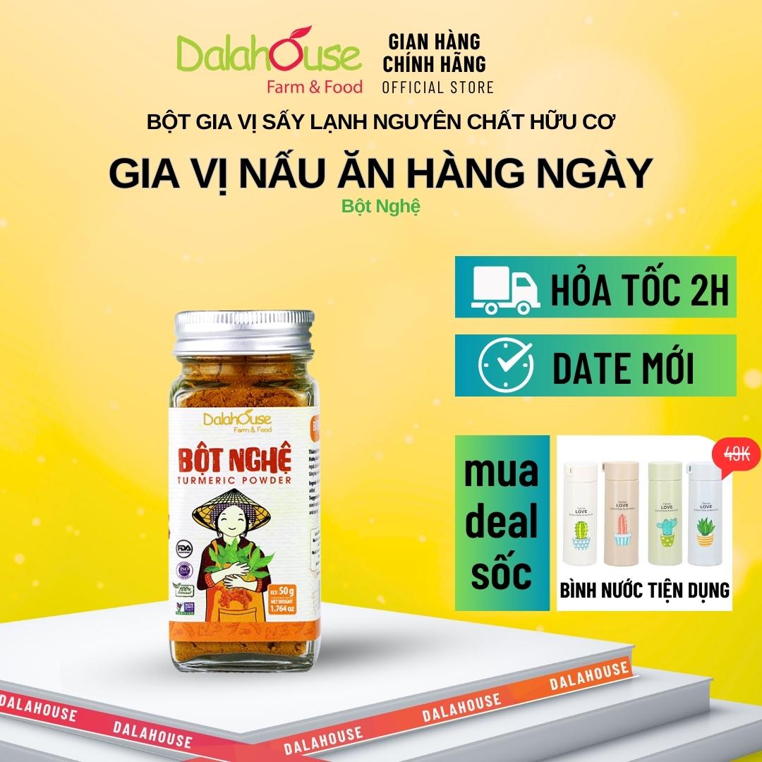 Bột nghệ dalahouse 50g - bột rau hữu cơ sấy lạnh nguyên chất