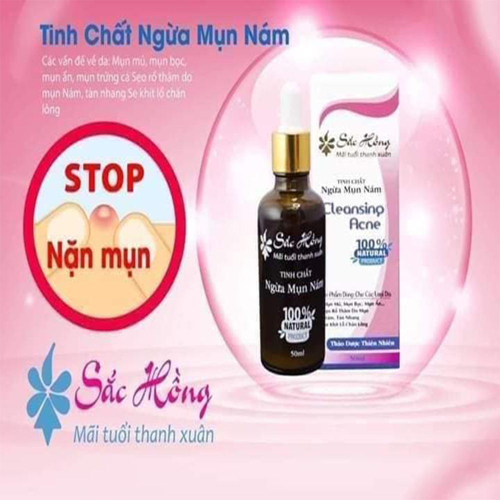 Tinh chất ngừa mụn nám tàn nhang Sắc Hồng
