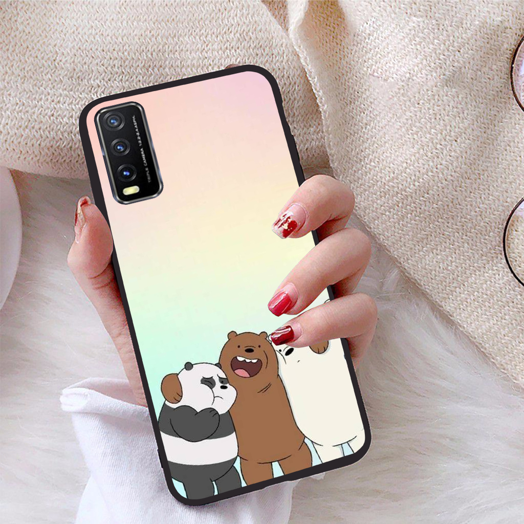 Ốp lưng Vivo Y20 viền dẻo TPU BST Chúng ta là Gấu