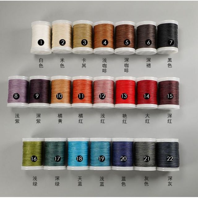 1 cuộn chỉ sáp tròn polyester cỡ 0.4mm/ 0.5mm