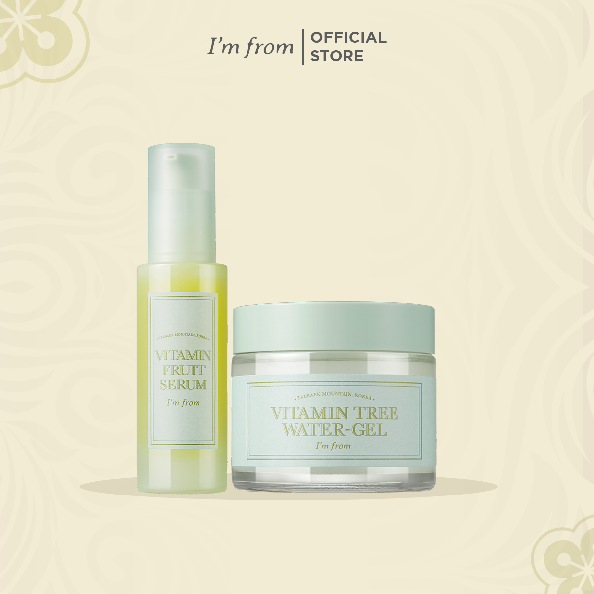 Combo I'm From Kem dưỡng Vitamin Tree Water-gel 75g + I'm From Tinh chất Vitamin Fruit Serum 30ml