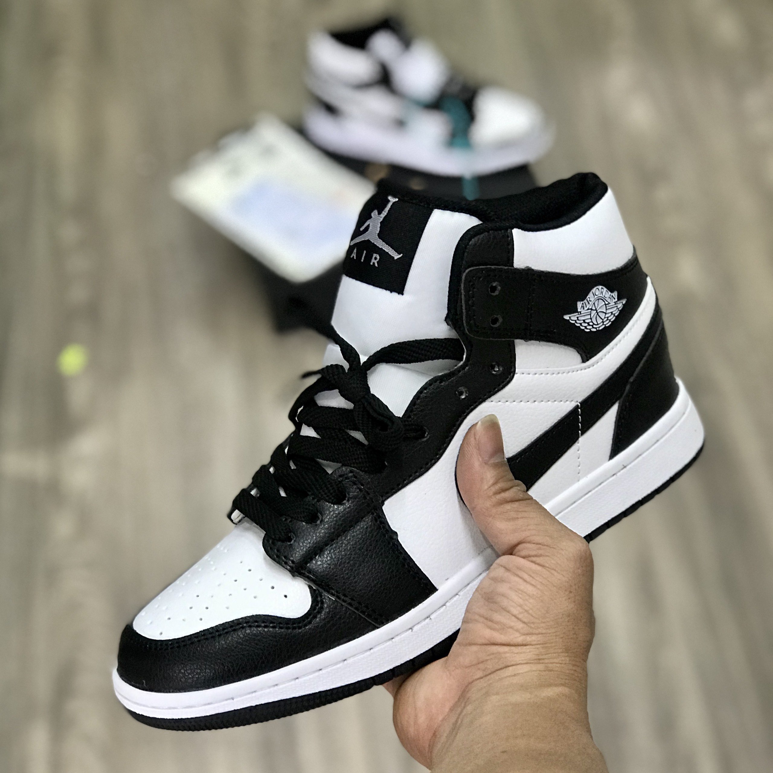 Giày sneaker jd1 panda full box, giày bóng rổ dành cho nam nữ