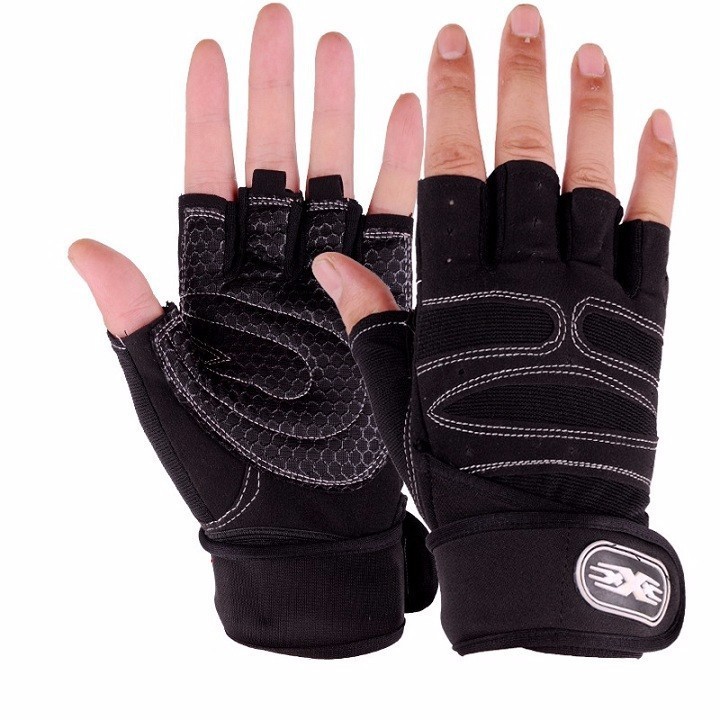 Găng Tay Tập Gym, Bao Tay Tập Tạ, Đi Xe, Phượt XXX, Có Bó Hỗ Trợ Cổ Tay.