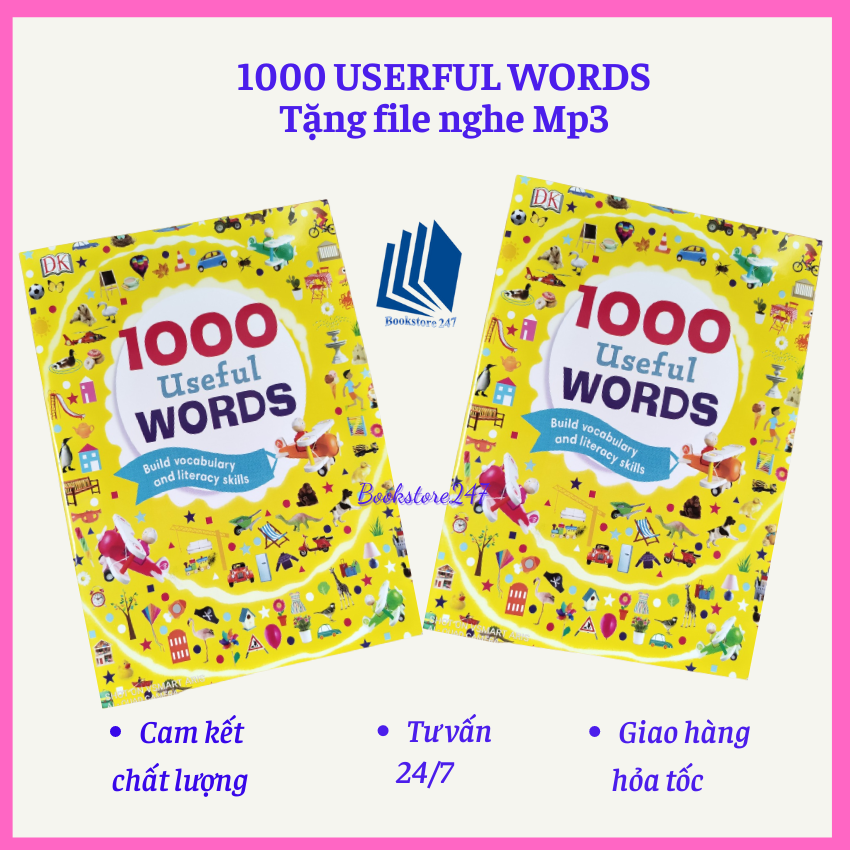SÁCH -1000 Useful Words, 1000 từ Tiếng Anh thông dụng cho bé (tặng kèm file nghe)