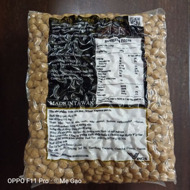 Trân Châu Đen Wings Đài Loan 3Kg