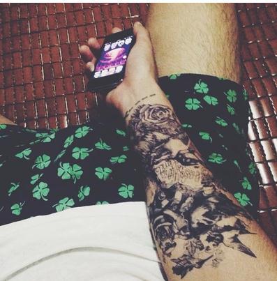 [MIỄN PHÍ VẬN CHUYỂN] COMBO 10 MIẾNG DÁN HÌNH XĂM TO ĐẸP 15 x 22 CM DÀNH CHO NAM