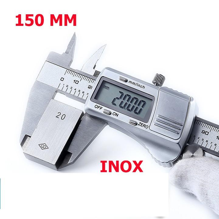 Thước kẹp điện tử thước cặp điện tử syntek bằng thép chống gỉ độ chính xác cao dài 150mm