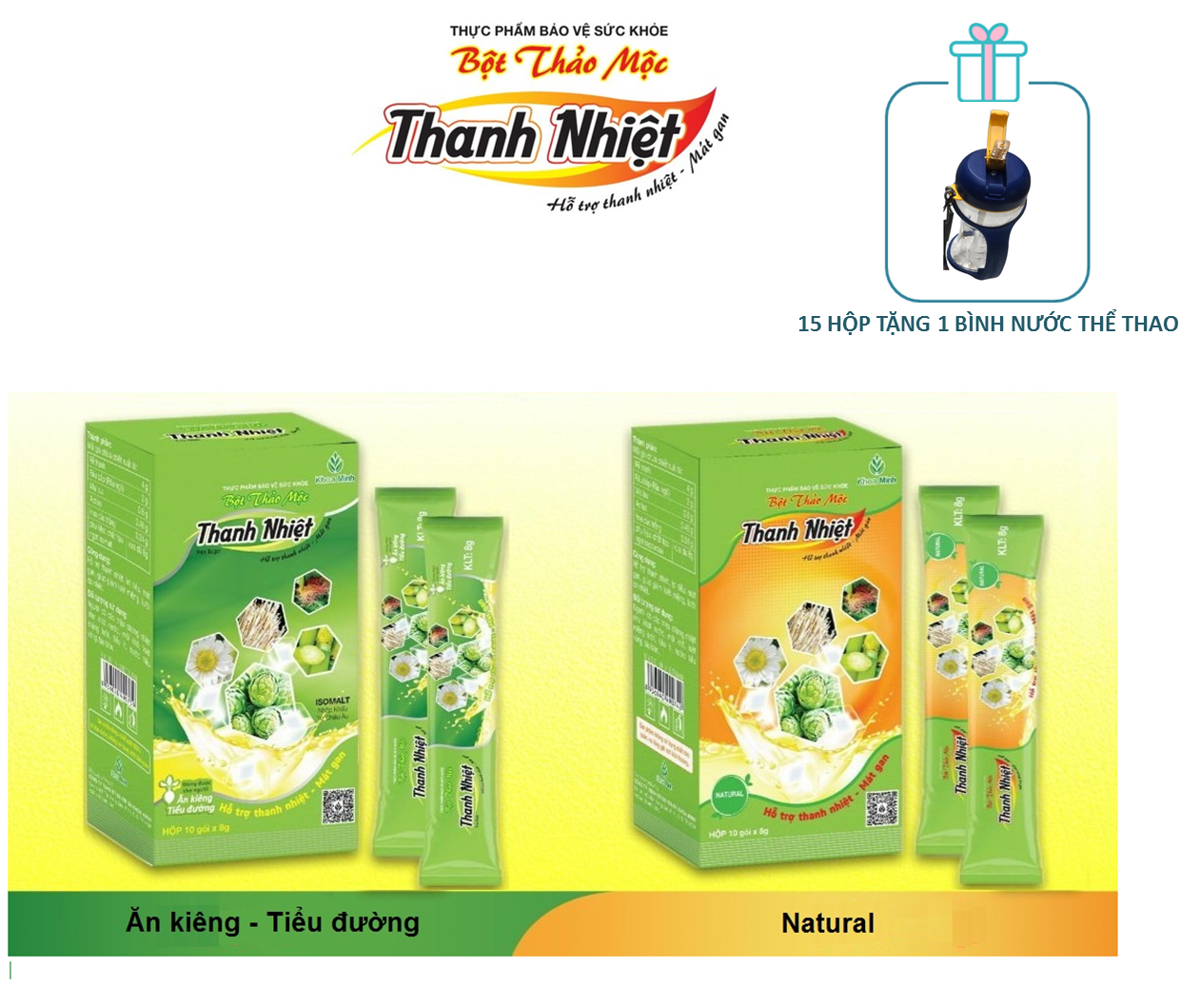 [Mua 12 tặng 1 bình nước thể thao] Bột thảo mộc thanh nhiệt ADC (Date 12/2025)