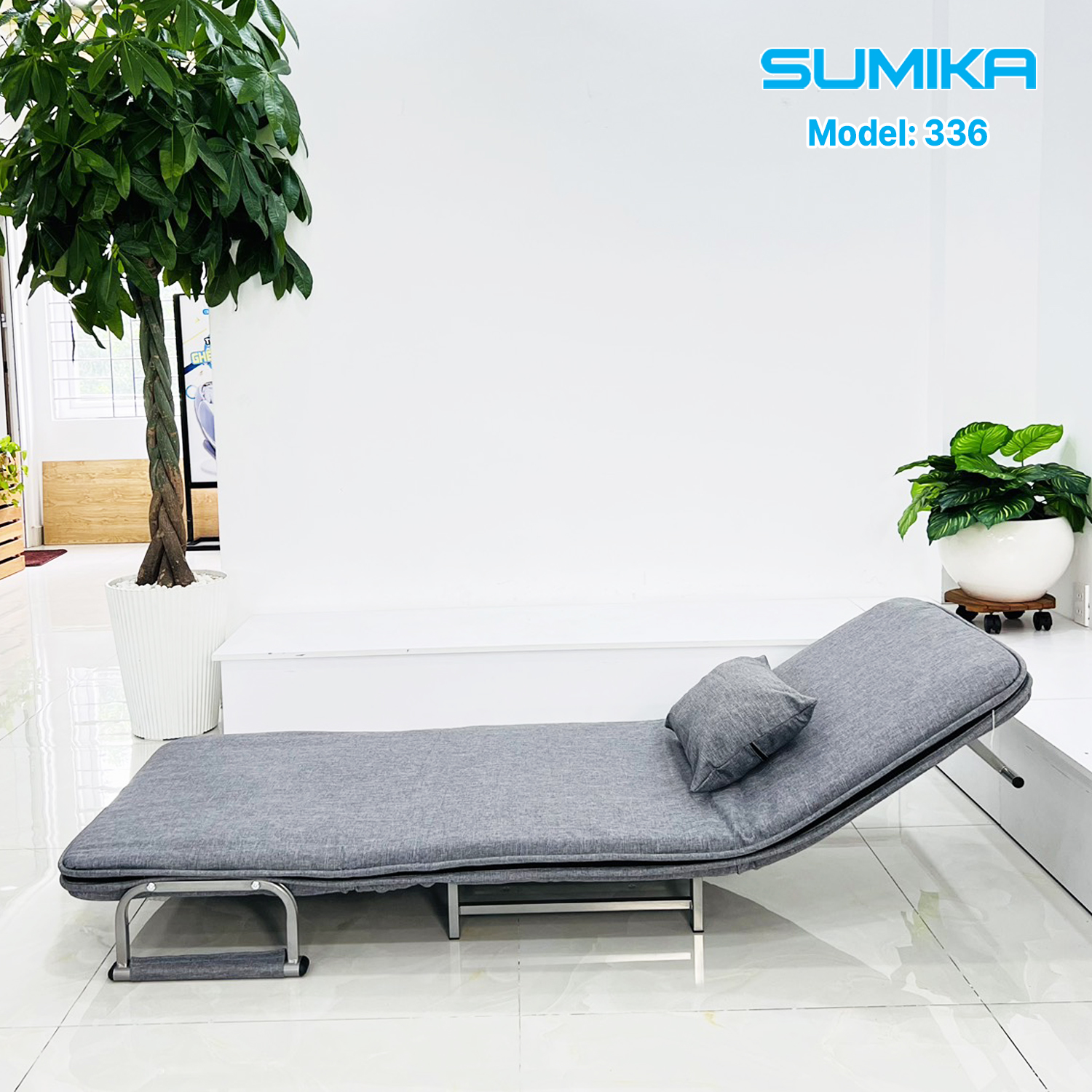 Ghế Sofa giường thông minh gấp gọn SUMIKA 336, rộng 80cm