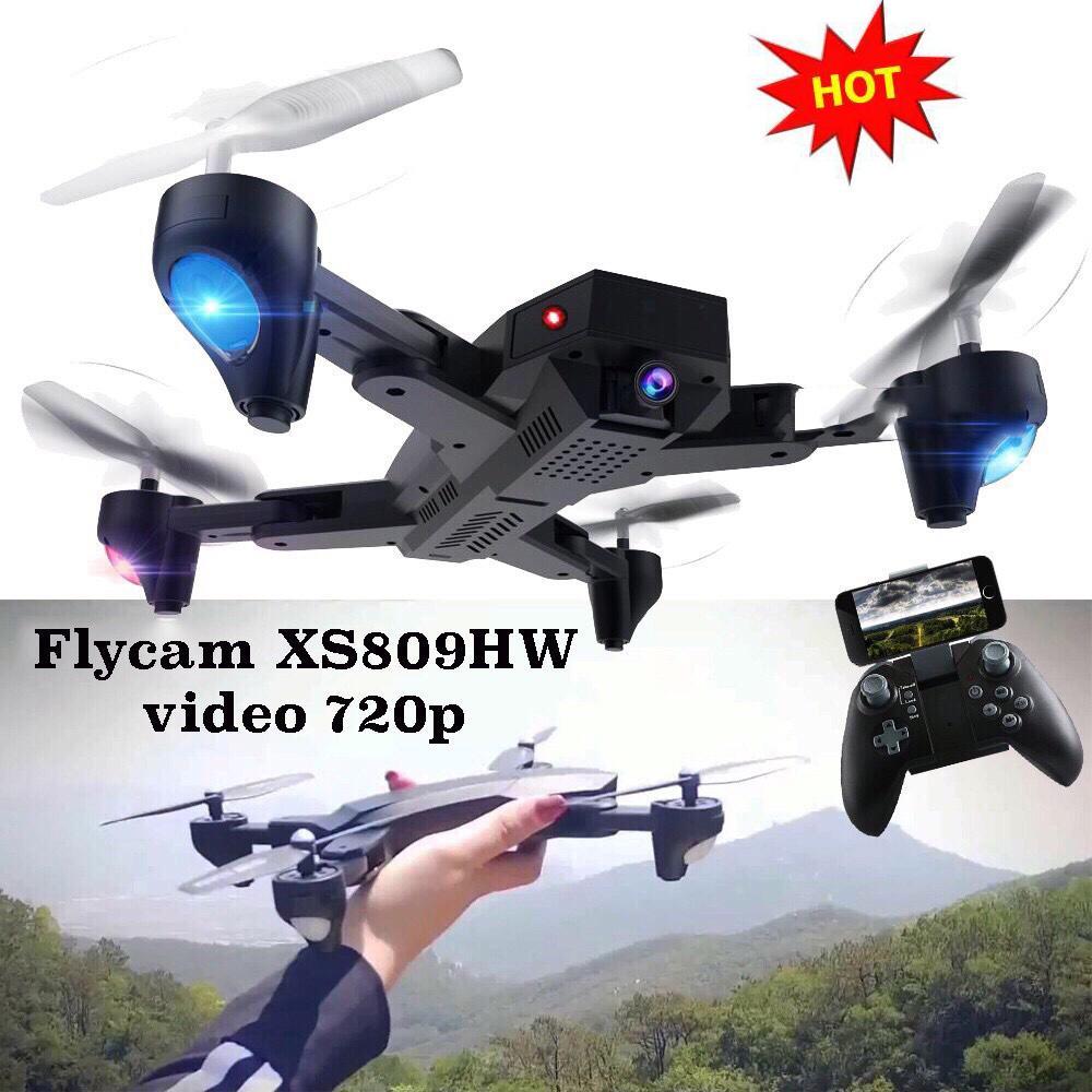 Máy Bay Điều Khiển Camera FLYCAM Visuo XS809W , Đồ Chơi Máy Bay Điều Khiển , Máy Bay Cánh Gấp Bỏ Túi Điều Khiển Từ Xa , Kiểu Dáng Nhỏ Gọn , Thiết Kế Không Đầu Nhào Lộn 360 Độ Trên Không , Camera HD 720P Hình Ảnh Rõ Nét , Dung Lượng Pin 900mAh .