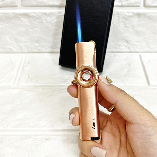 Bật lửa khè aomai 7106 - gas đá rãnh tay -
