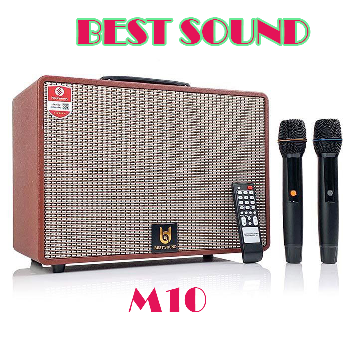 Loa Kéo Karaoke Bluetooth Beatbox M10 Tặng 2 Micro Không Dây Hát Siêu Hay Mẫu Mới 2022 - Phân Phối T