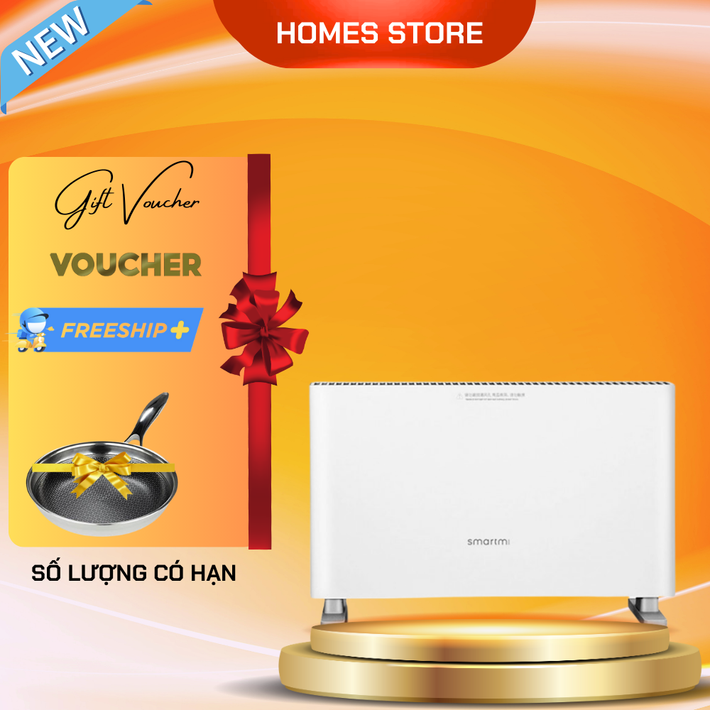 Máy sưởi smartmi heater 1s điều khiển cảm ứng có kết nối app mihome, diện tích hoạt động 20 m2, công suất 2200 w - hàng chính hãng