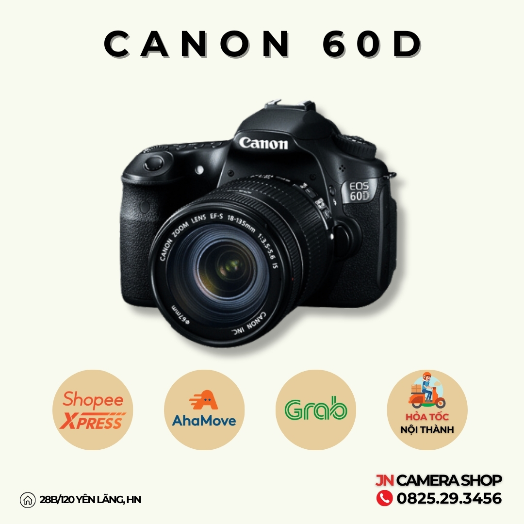 Máy ảnh Canon EOS 60D Và Ống Kính EF-S 18-55mm f3.5-5.6