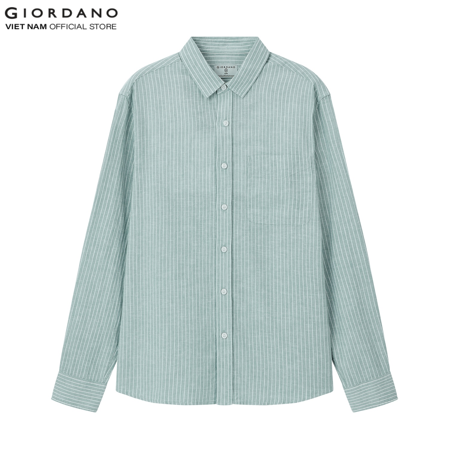 Áo Sơ Mi Nam Dài Tay Linen Shirt Giordano 01043201