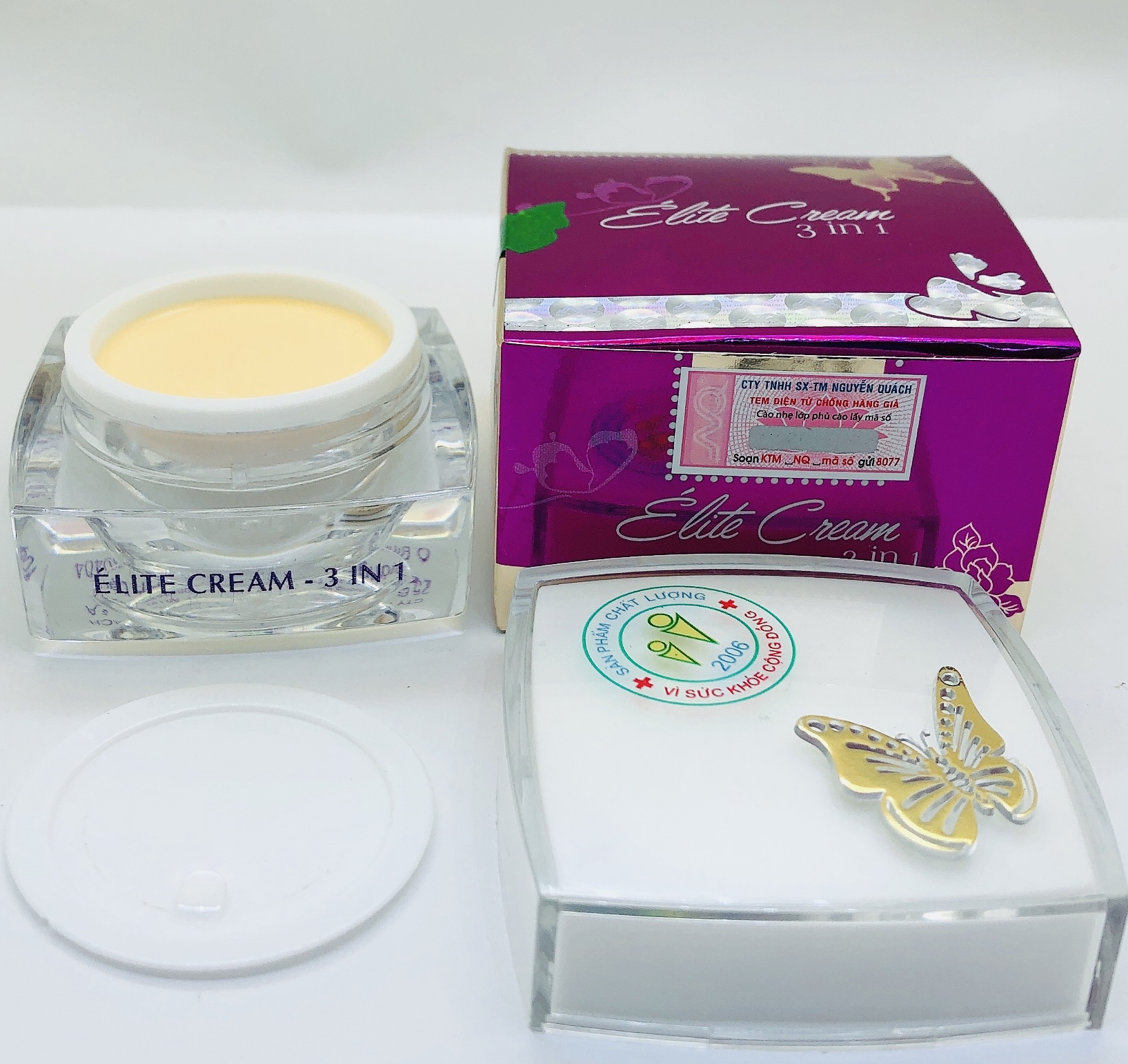 [HCM]ComBo 2 Hộp Kem Con Bướm Nguyễn Quách - Elite Treatment Cream 3 In 1